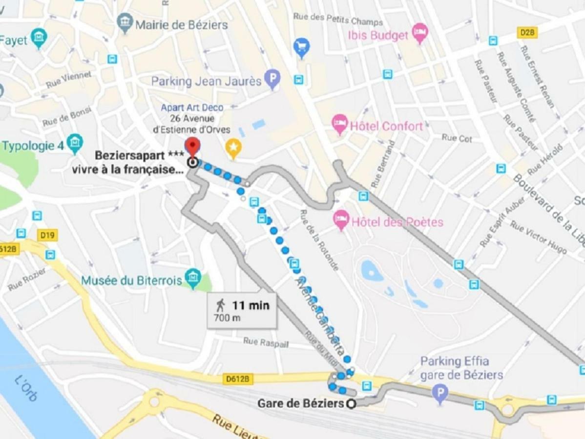 Beziers Studio Terrasse מראה חיצוני תמונה